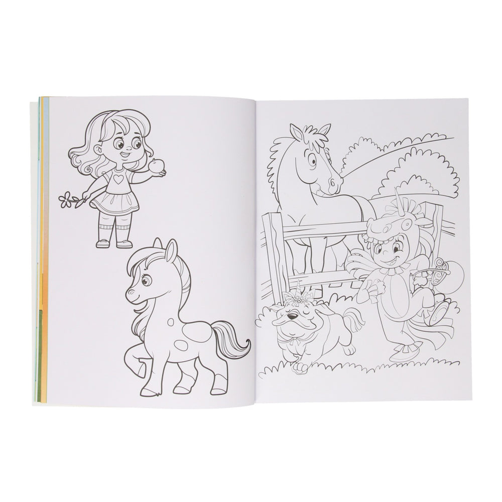 Mondikaarten my coloring book horses ponies