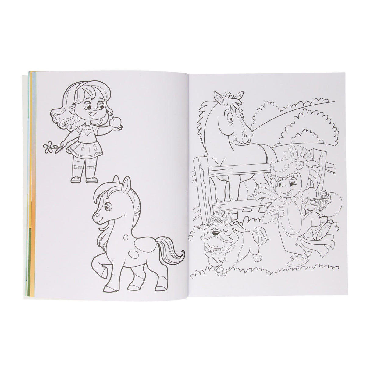 Mondikaarten my coloring book horses ponies