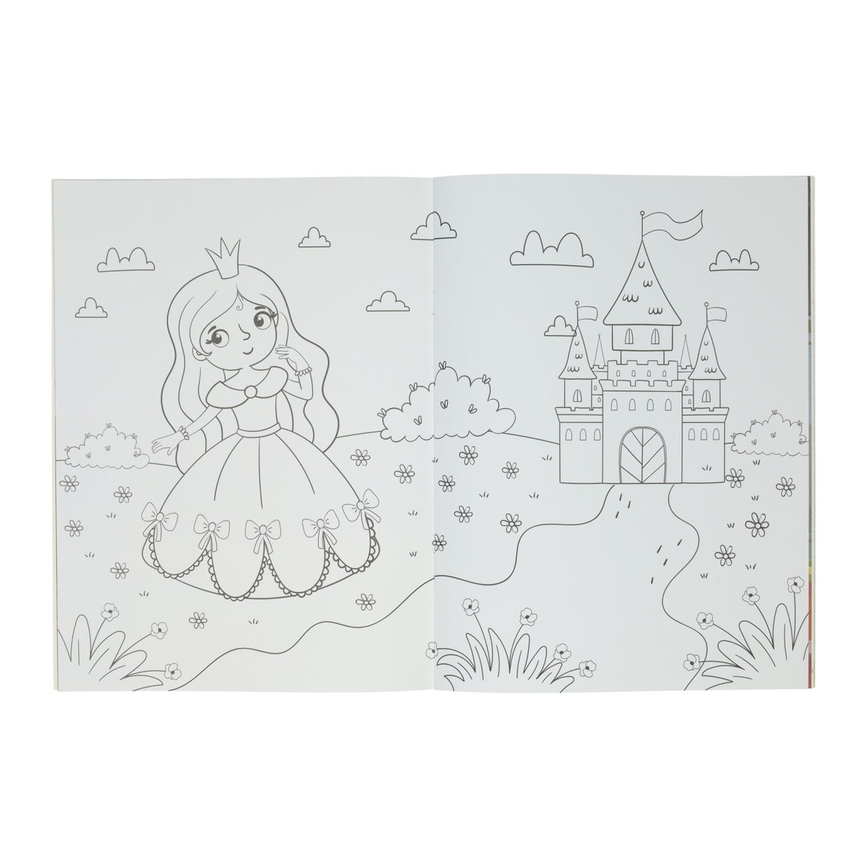 Fantasy world coloring and sticker book