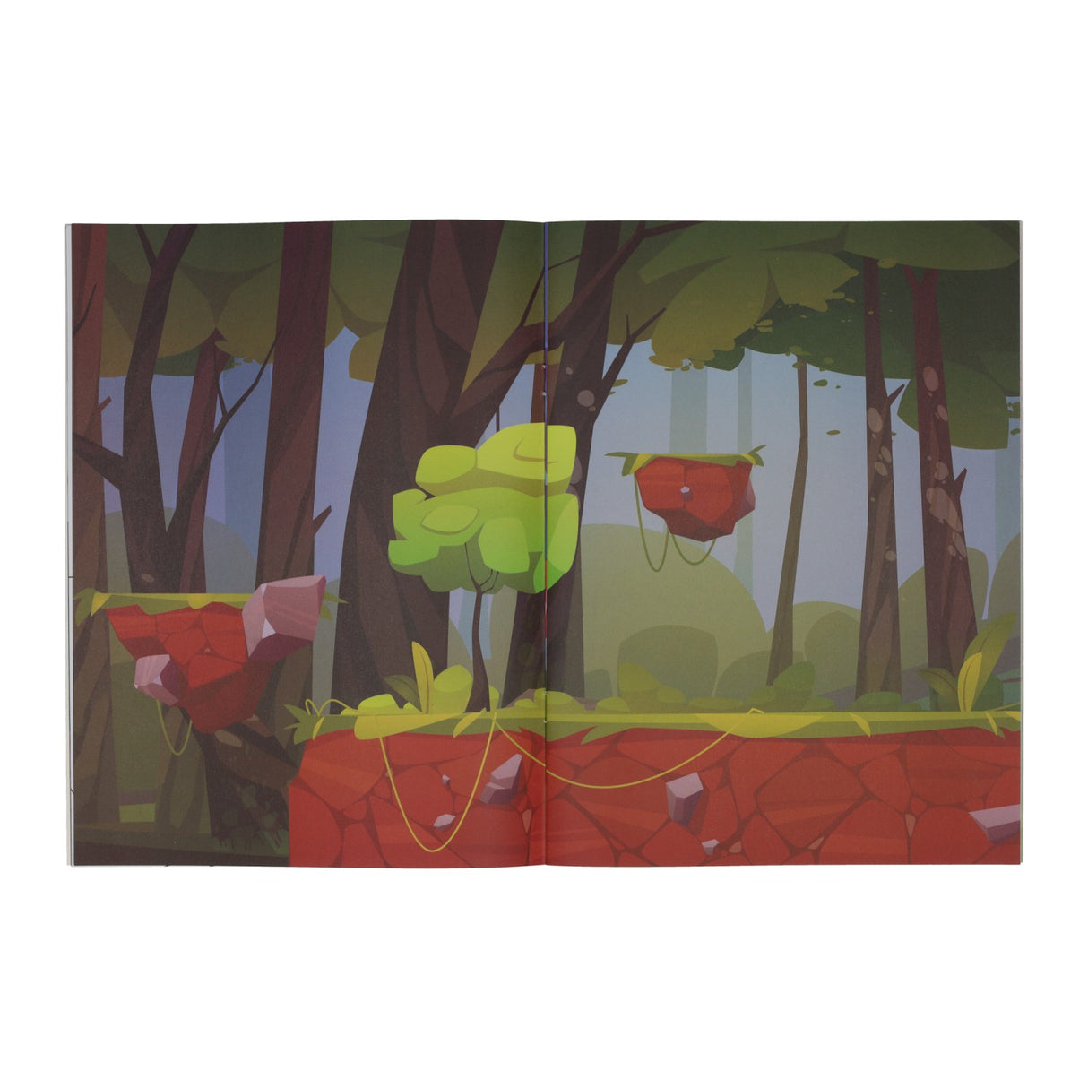 Fantasy world coloring and sticker book