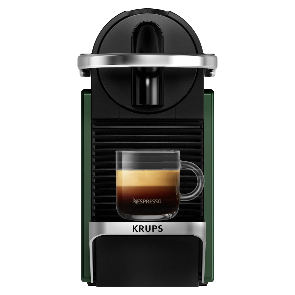 Krups xn3063 nespresso pixie coffee capsule machine dark green black