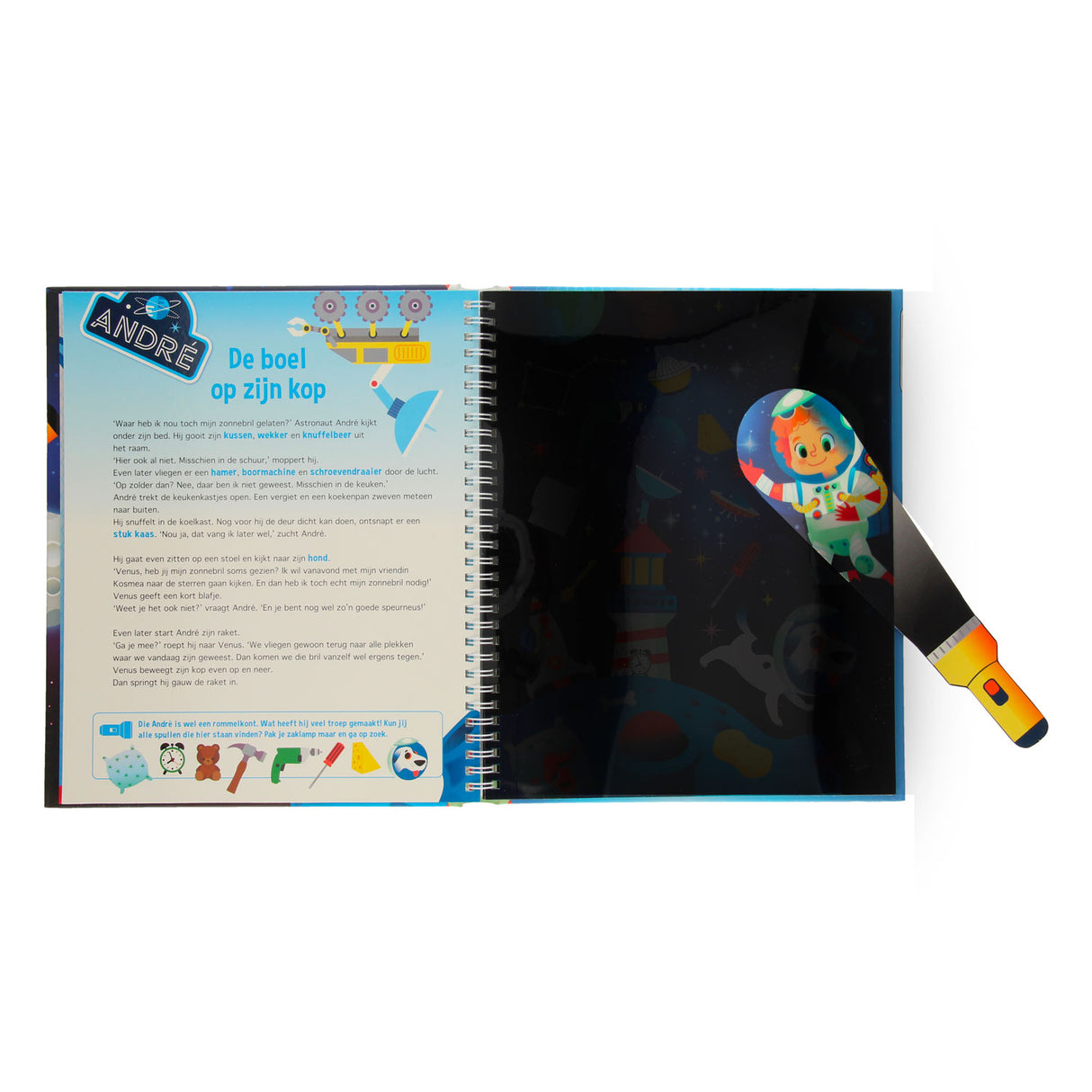 Speuren in de ruimte + kartonnen zaklamp