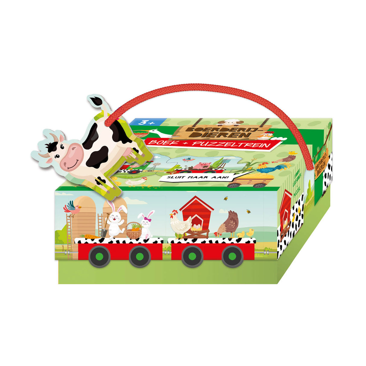 Wydawcy Latarni książeczki i puzzle pociągają zwierzęta hodowlane