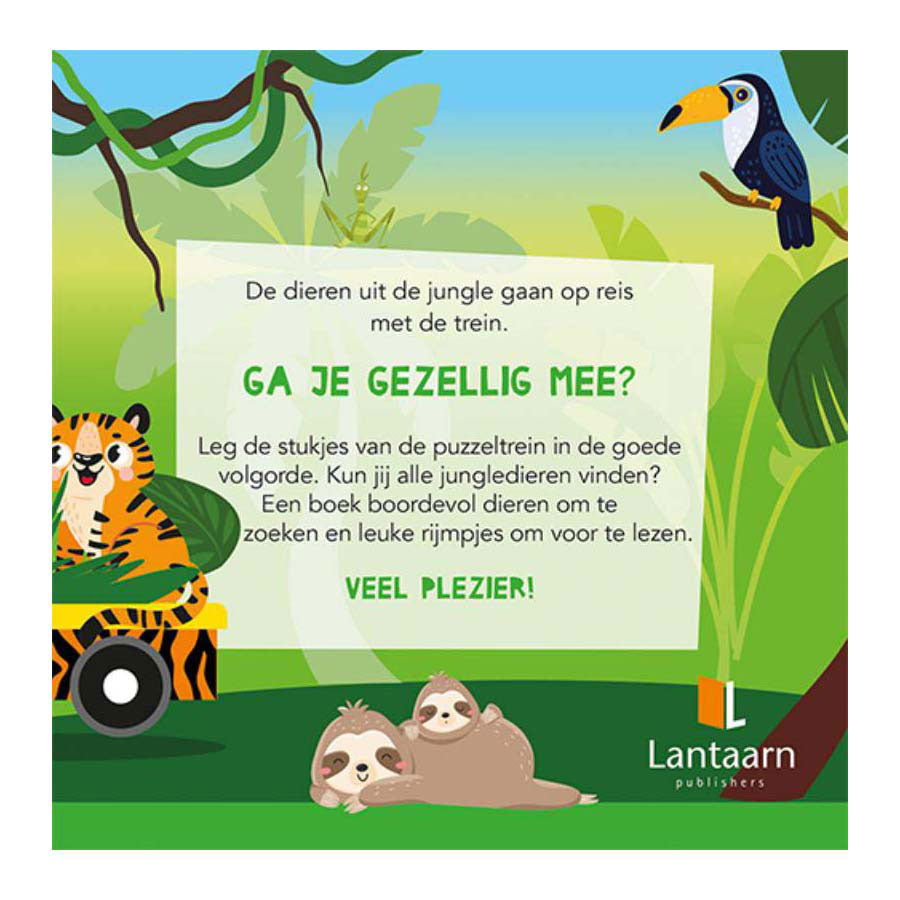 Lantaarn publishers boek en puzzeltrein jungle
