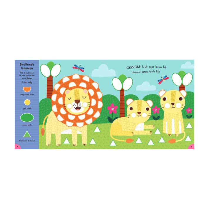 Lantaarn publishers zoek en plak - in de jungle stickerboek