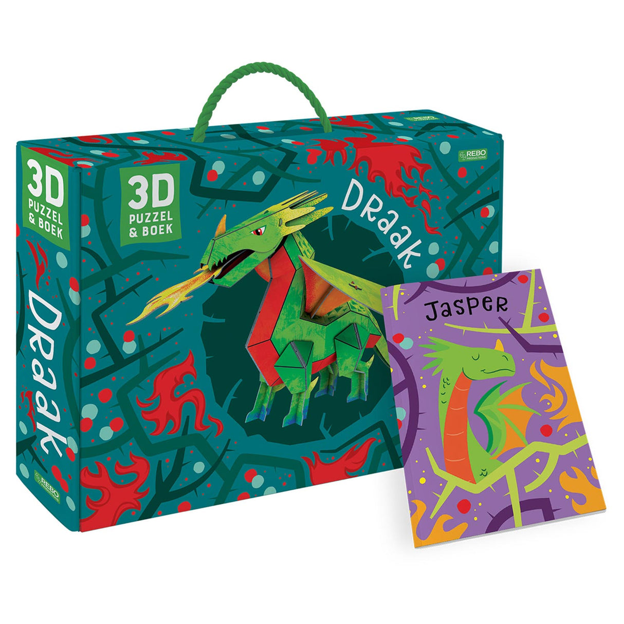 Editores Rebo rebo dragon - livro + modelo 3d