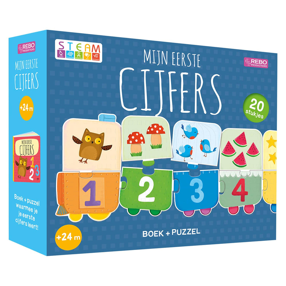 Rebo Publishers meine ersten Figuren Puzzle Zug + Buch