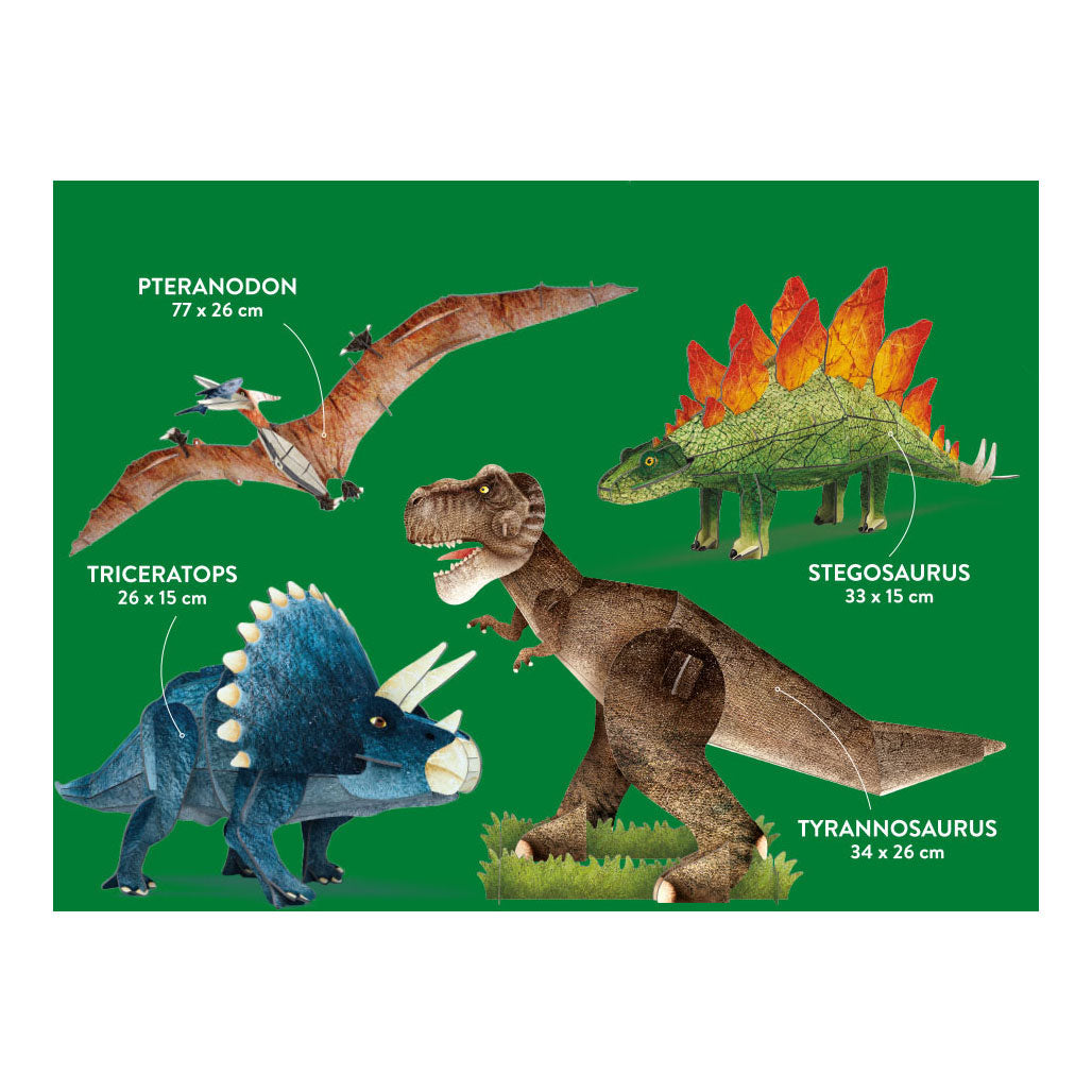 REBO Publishers Dinosaurs - Faits and Play Set