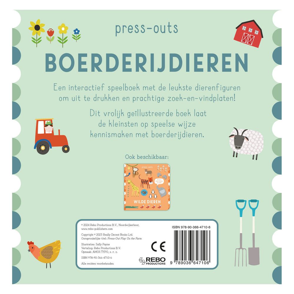 Rebo publishers kartonboek press-outs - boerderijdieren