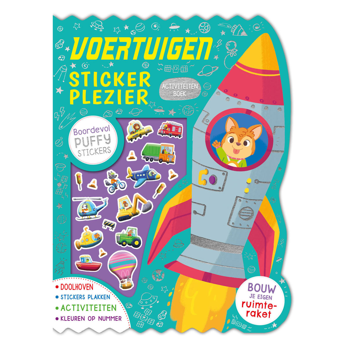 Rebo Publishers Véhicules Autocollant StickerBoek
