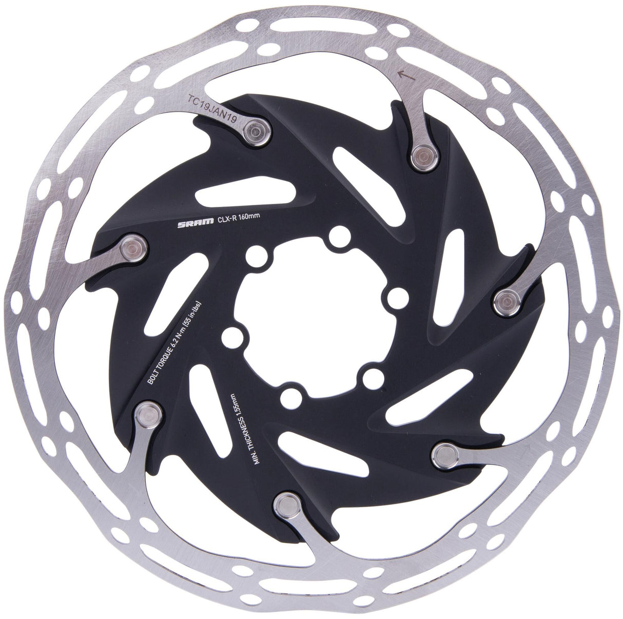 Sram brake disc centerline xr rotor centerline xr 6h.stain.steel,alu spider