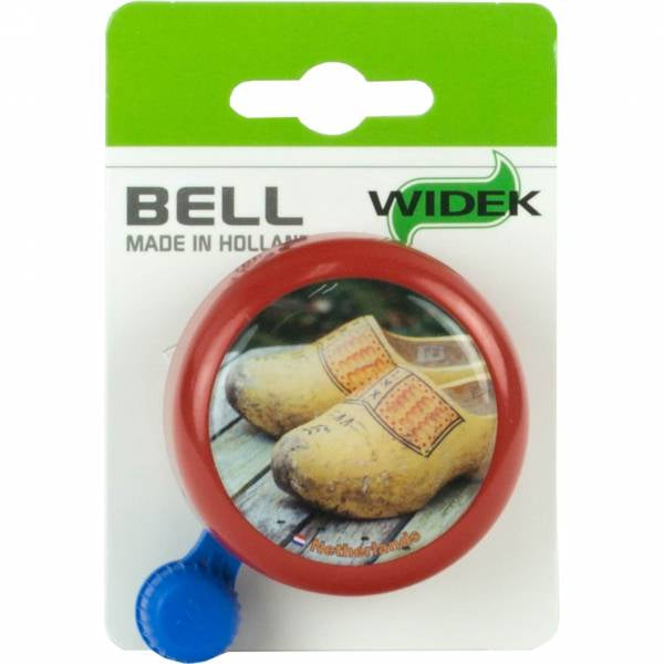 Widek bell red clogs on card