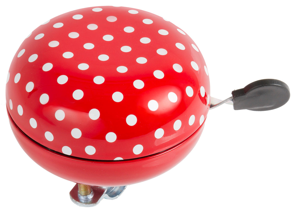 Campanello per bicicletta M-wave ding-dong ø80mm - rosso coccinella