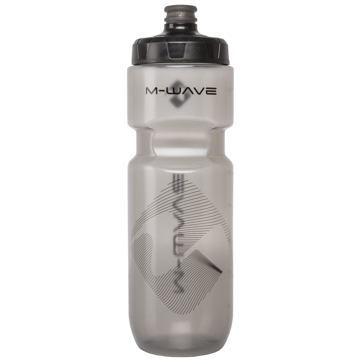M-Wave PBO bottle 750 ml black transparent (on card)
