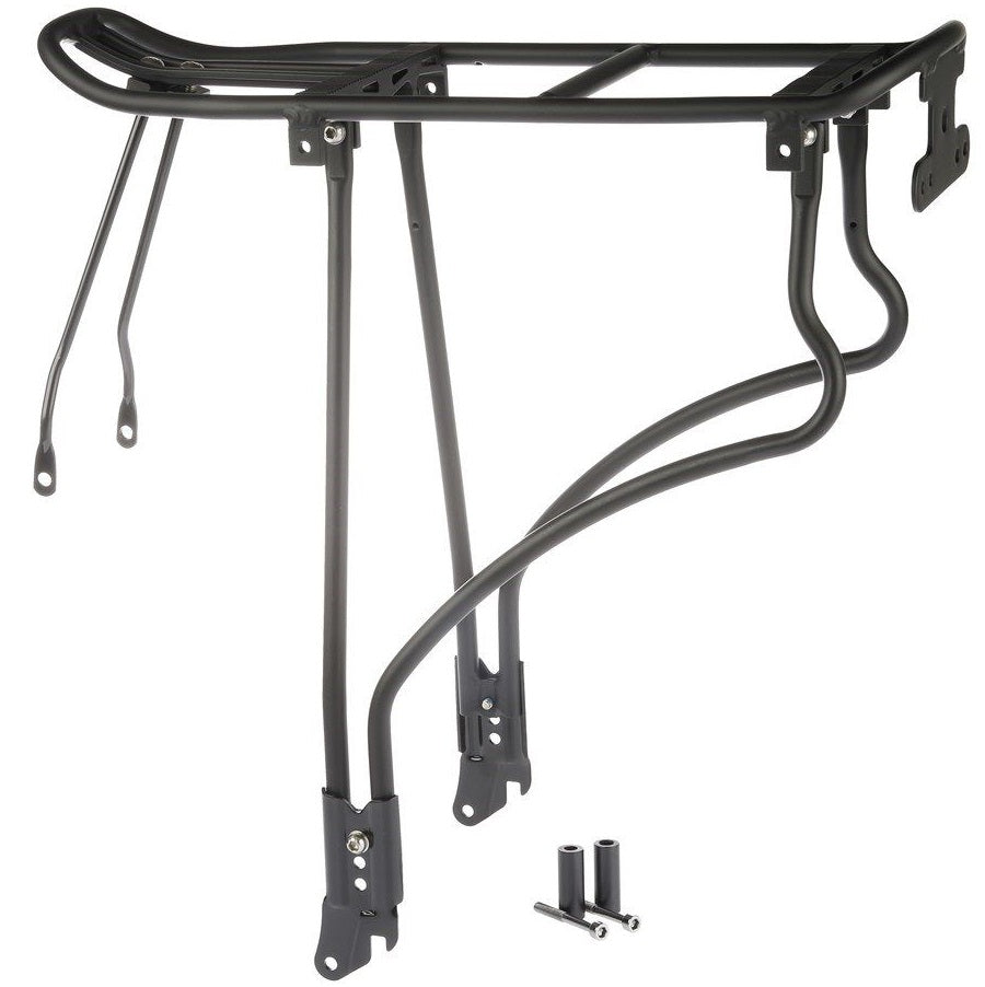 Adjustable mass load rear carrier, black (disc brake)
