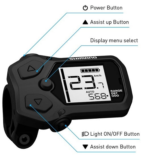 Shimano Steps display sc-en500 elektrický systém e-tube