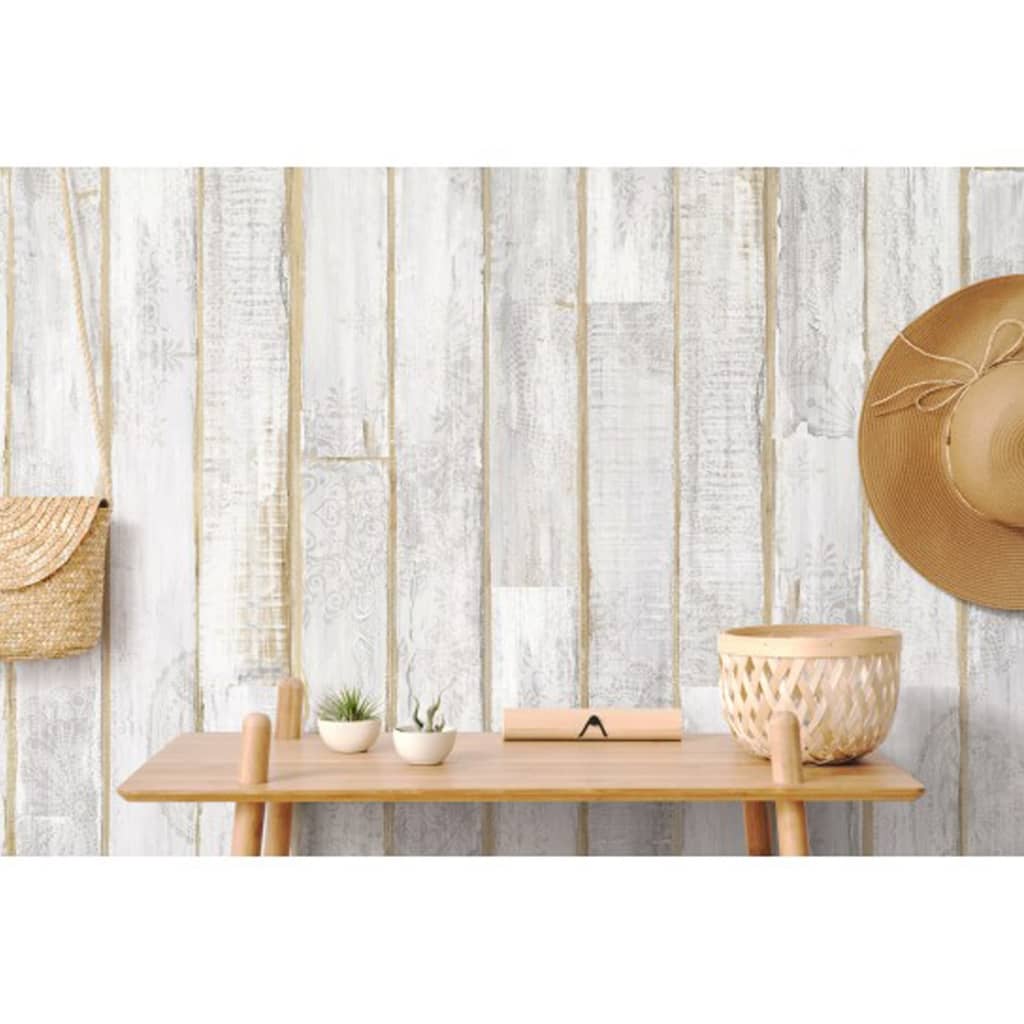 Grosfillex Grosfillex 9 PC Panneau mural Panneau 15.4x120 cm Taiga