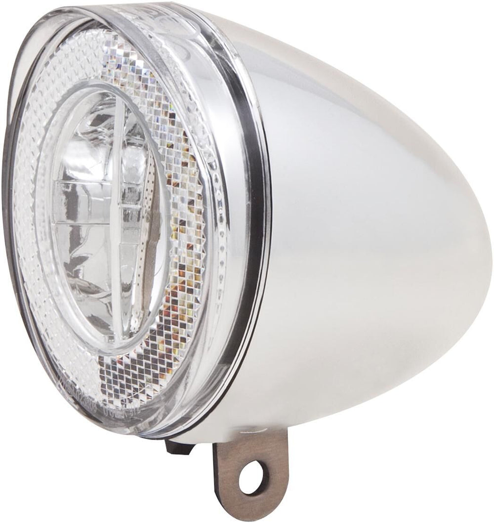 Spanninga led headlight swingo 20 xb bat.led fr.light spanni. swingo xb w.bat.,chrome