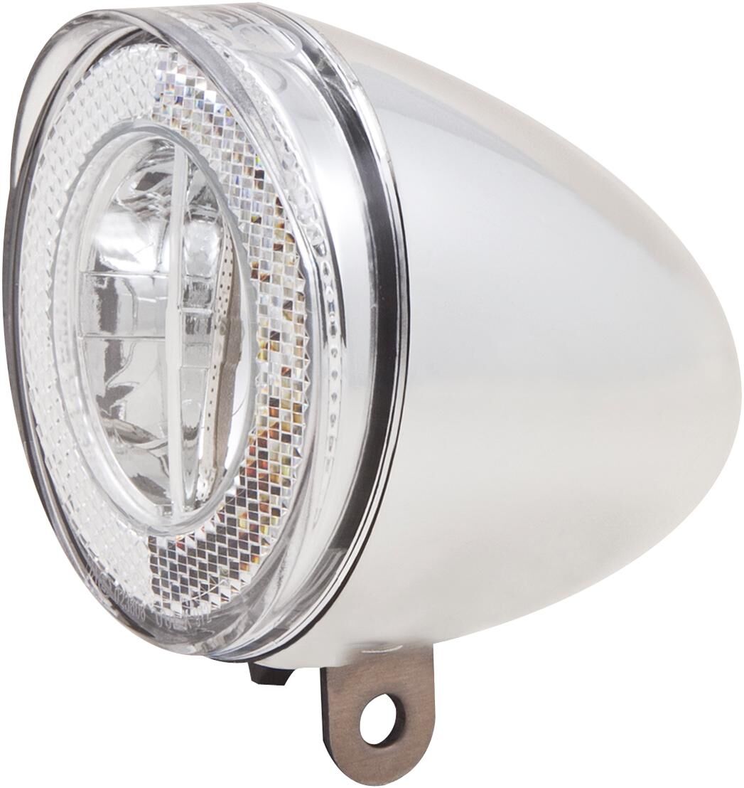 Spanninga led headlight swingo 20 xb bat.led fr.light spanni. swingo xb w.bat.,chrome
