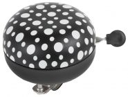 M-Wave Bel ding-dong 80mm black and white, glow in the dark (hanging packaging)