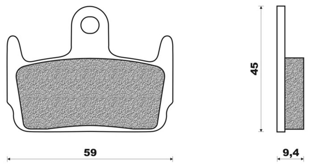 Zavorni blok Newfren Set FD0224 BKS
