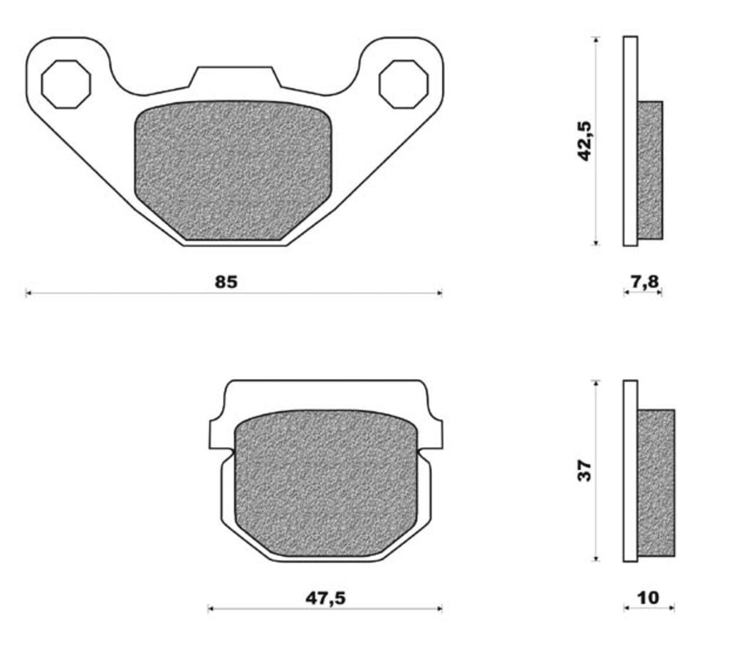 Newfren brake pad set fd0226