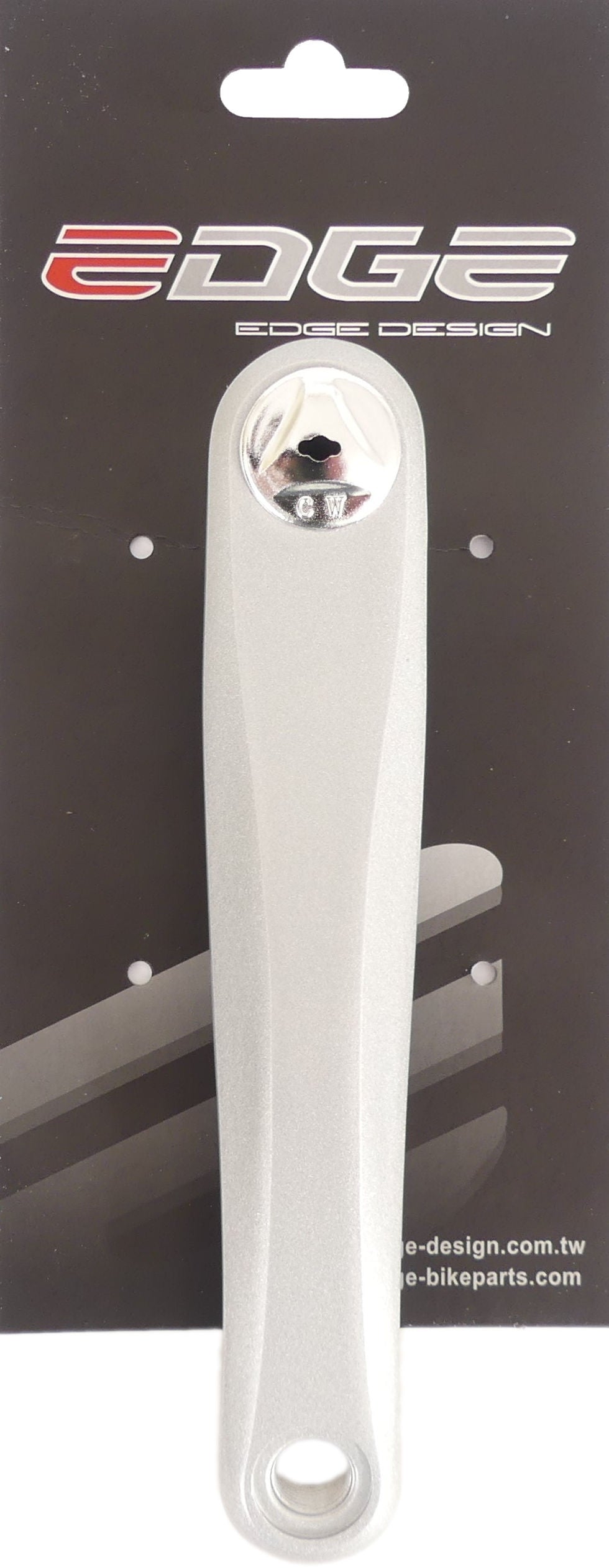 Kantenkurbel am linken ATB 170 mm Aluminium - Silber