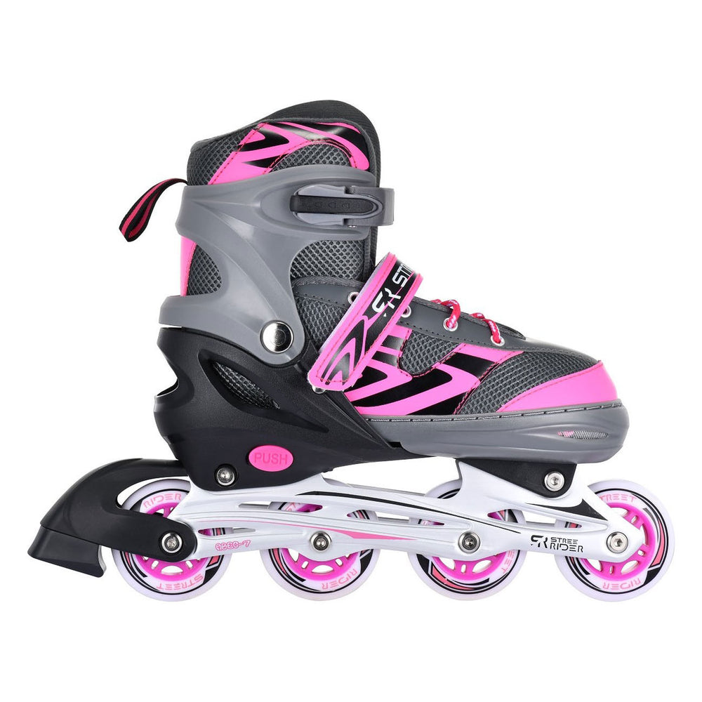Inline skates pink gray, size 37-40