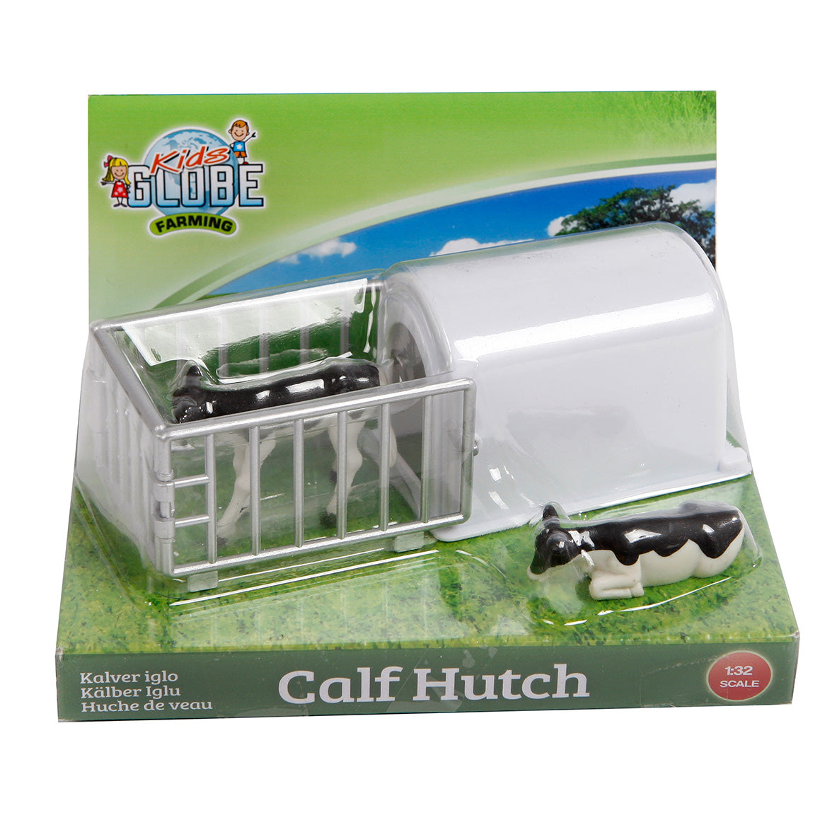 Детска глобус телешка колиба с 2 телета 1:32