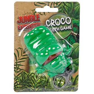 Expédition de la jungle mordant le trousseau de crocodile