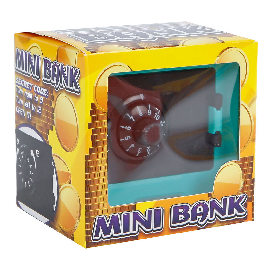 Mini money safe with secret code, 9cm