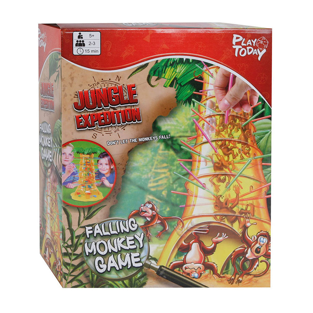 Jungle expedition falling monkeys skill game