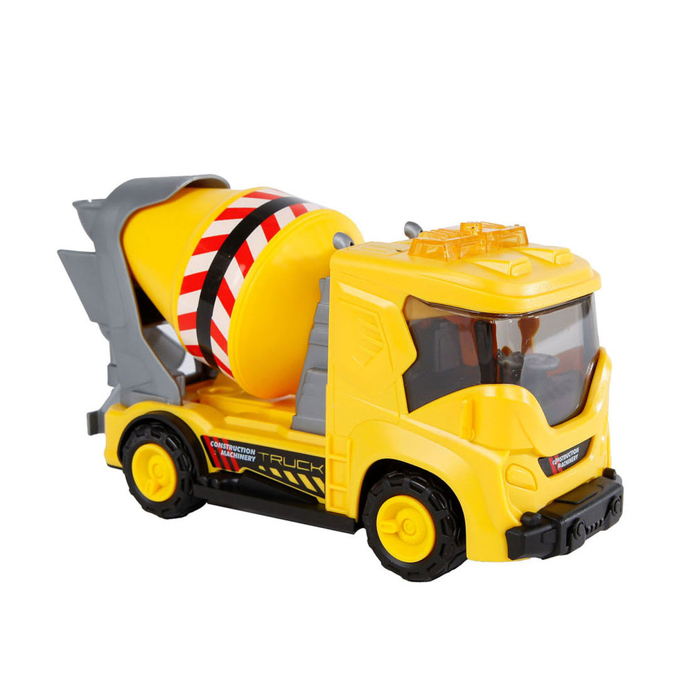 2-play concrete mixer friction work vehicle with light and sound