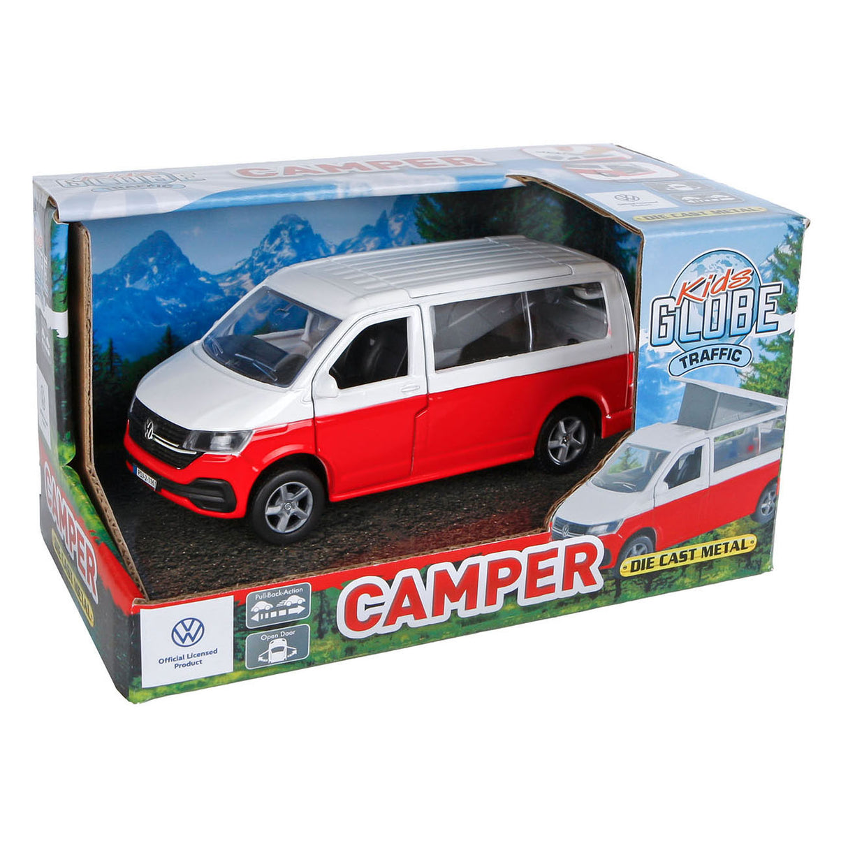 Detský glóbus vw transporter camper s dĺžkou 13,5 cm