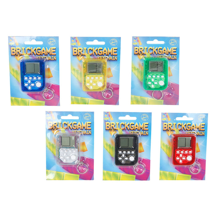 Game mini brick game keychain with 26 games
