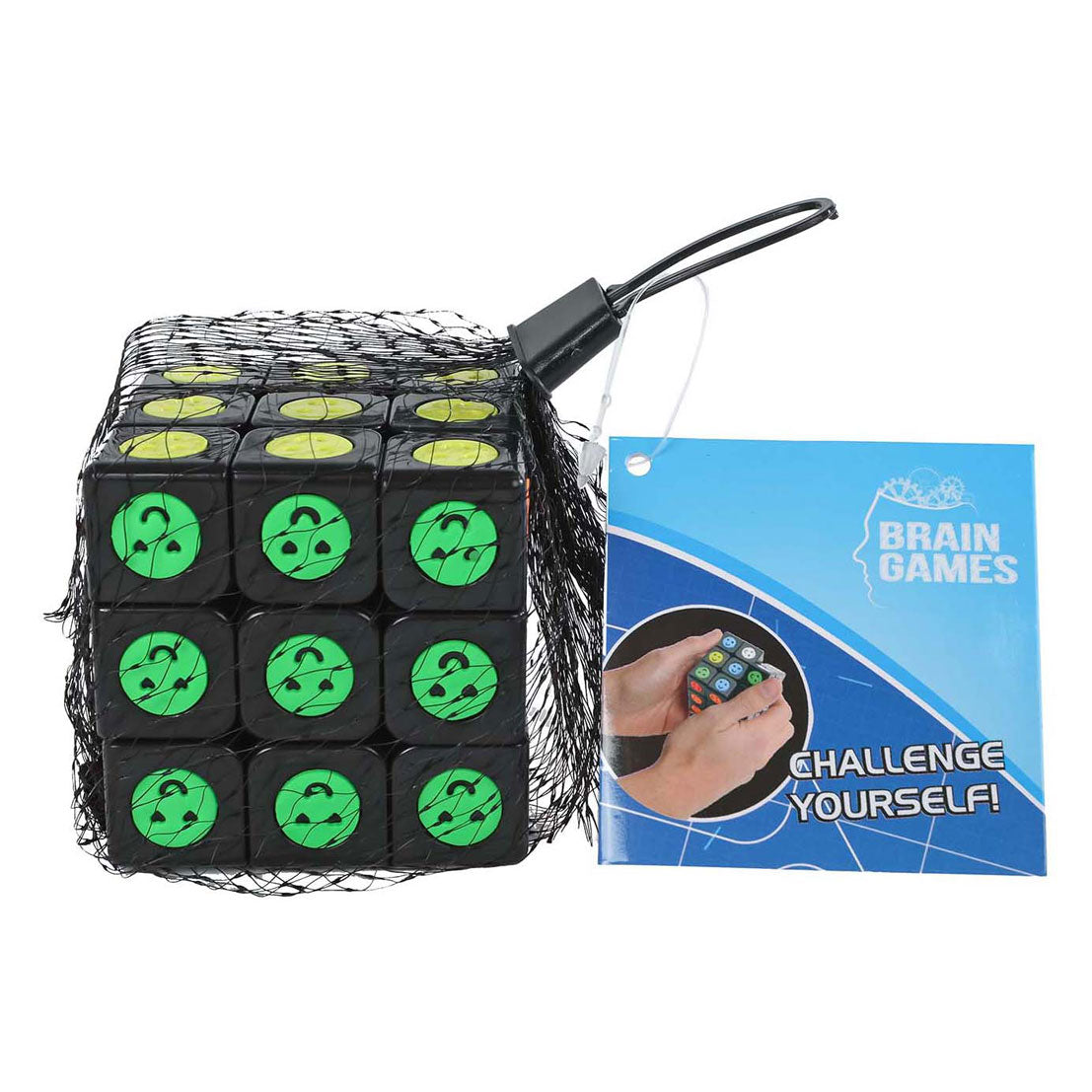 Brain games magic cube smiley face black