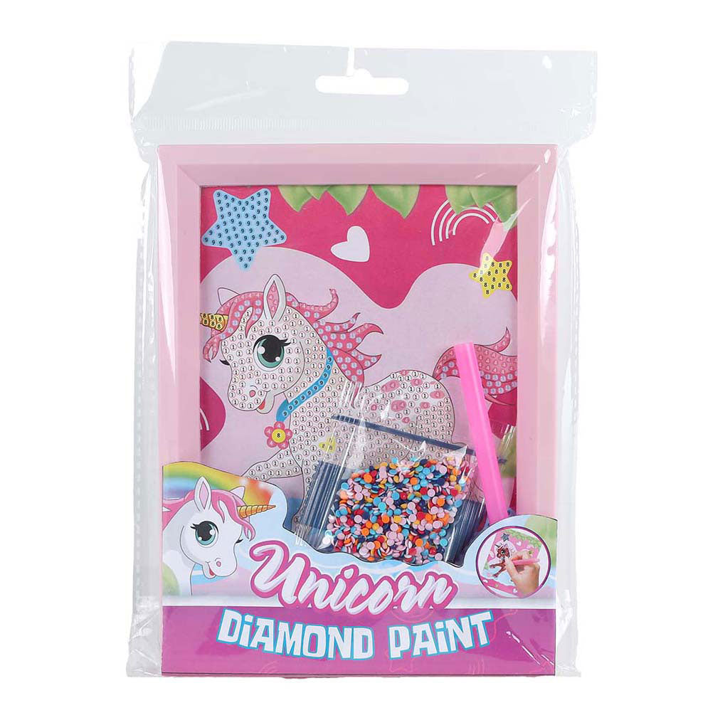 Unicorn diamond painting unicorn with photo frame