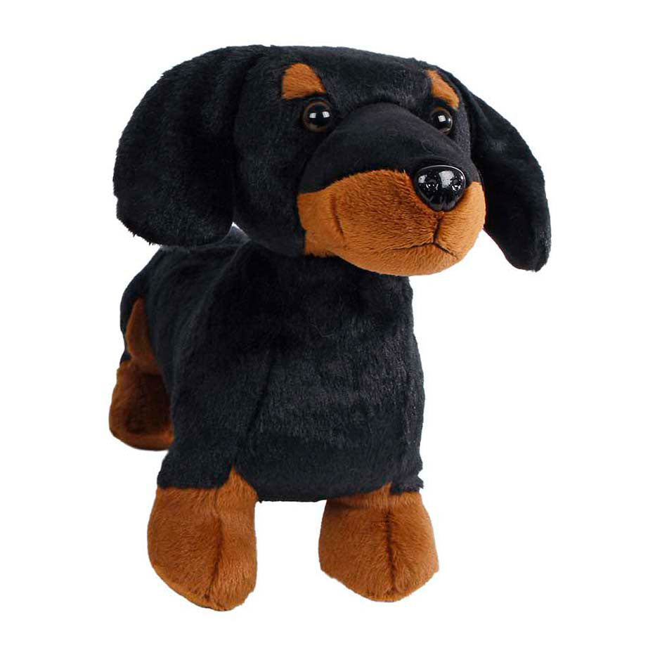 Take me home cuddly toy plush - dachshund light brown, 33cm