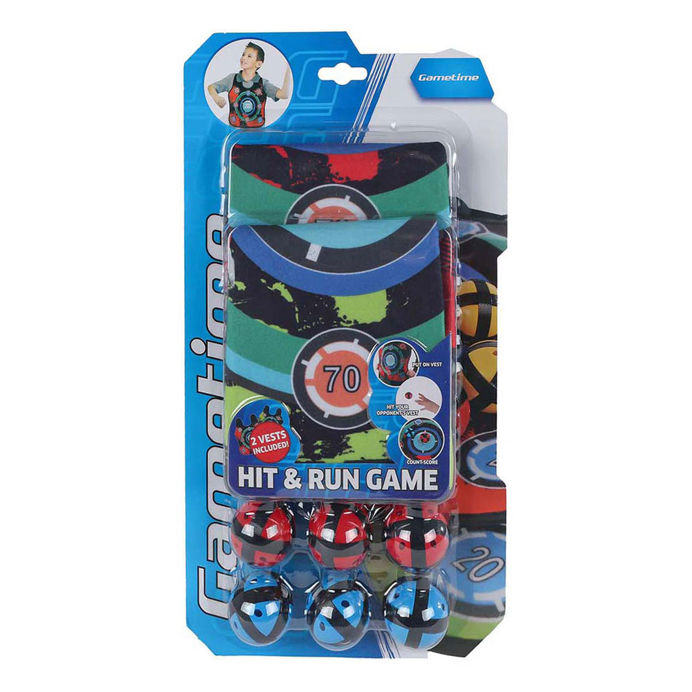Gametime Velcro throwing game with 2 vests and 6 balls