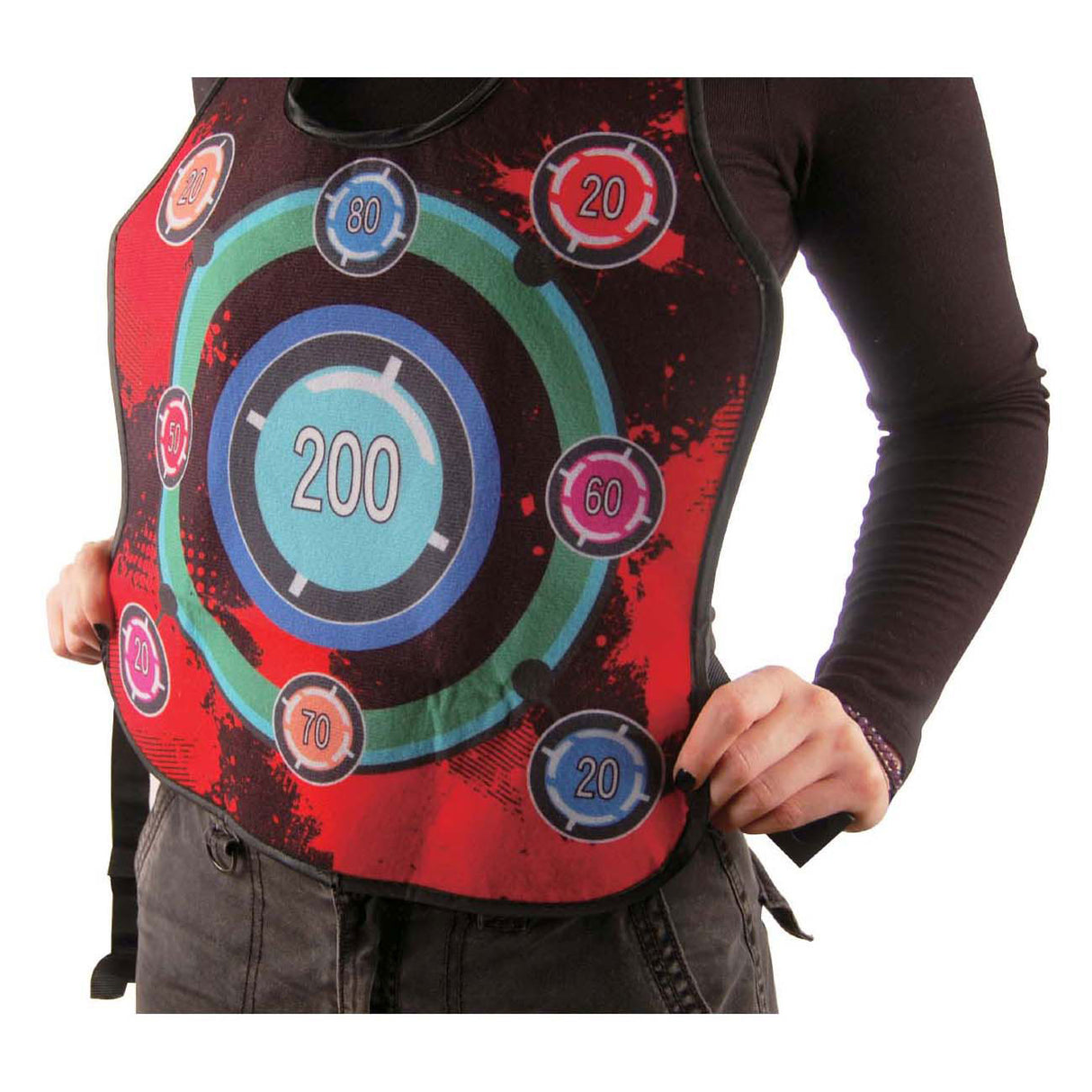 Gametime Velcro throwing game with 2 vests and 6 balls