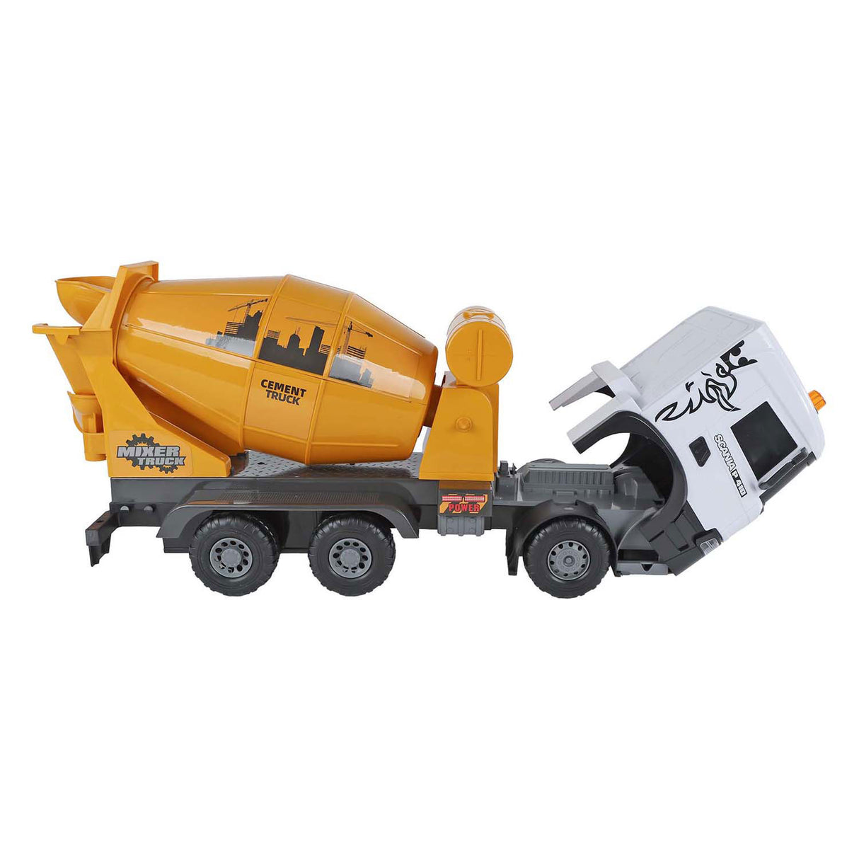 2-Spiel-Scania-LKW-Betonmischer-Reibung mit Licht und Ton