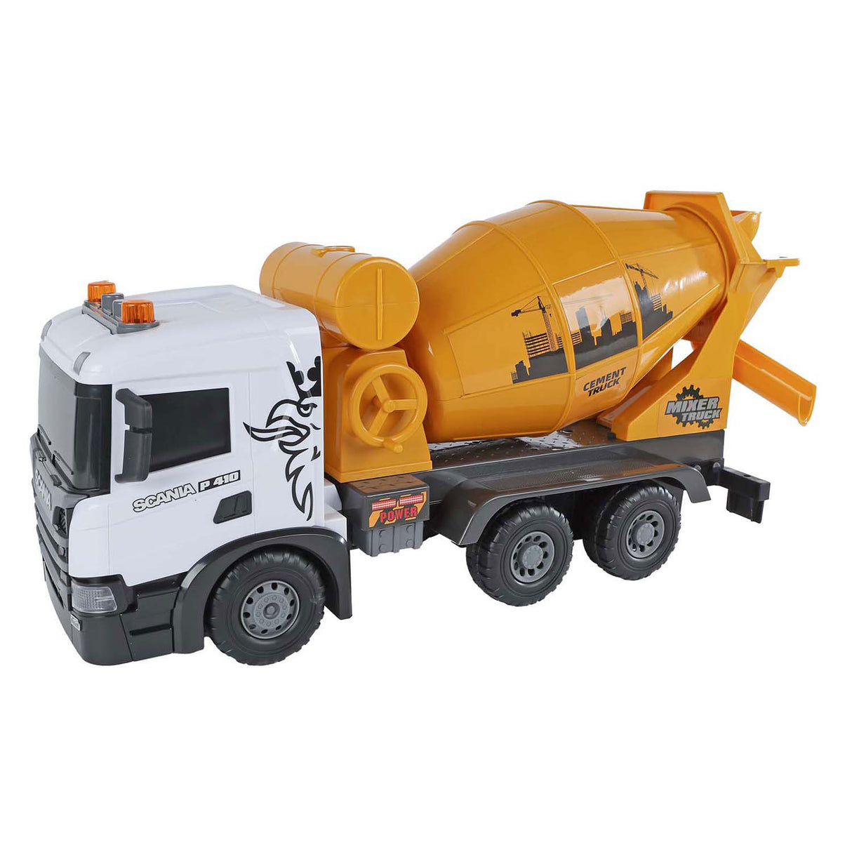 2-Spiel-Scania-LKW-Betonmischer-Reibung mit Licht und Ton