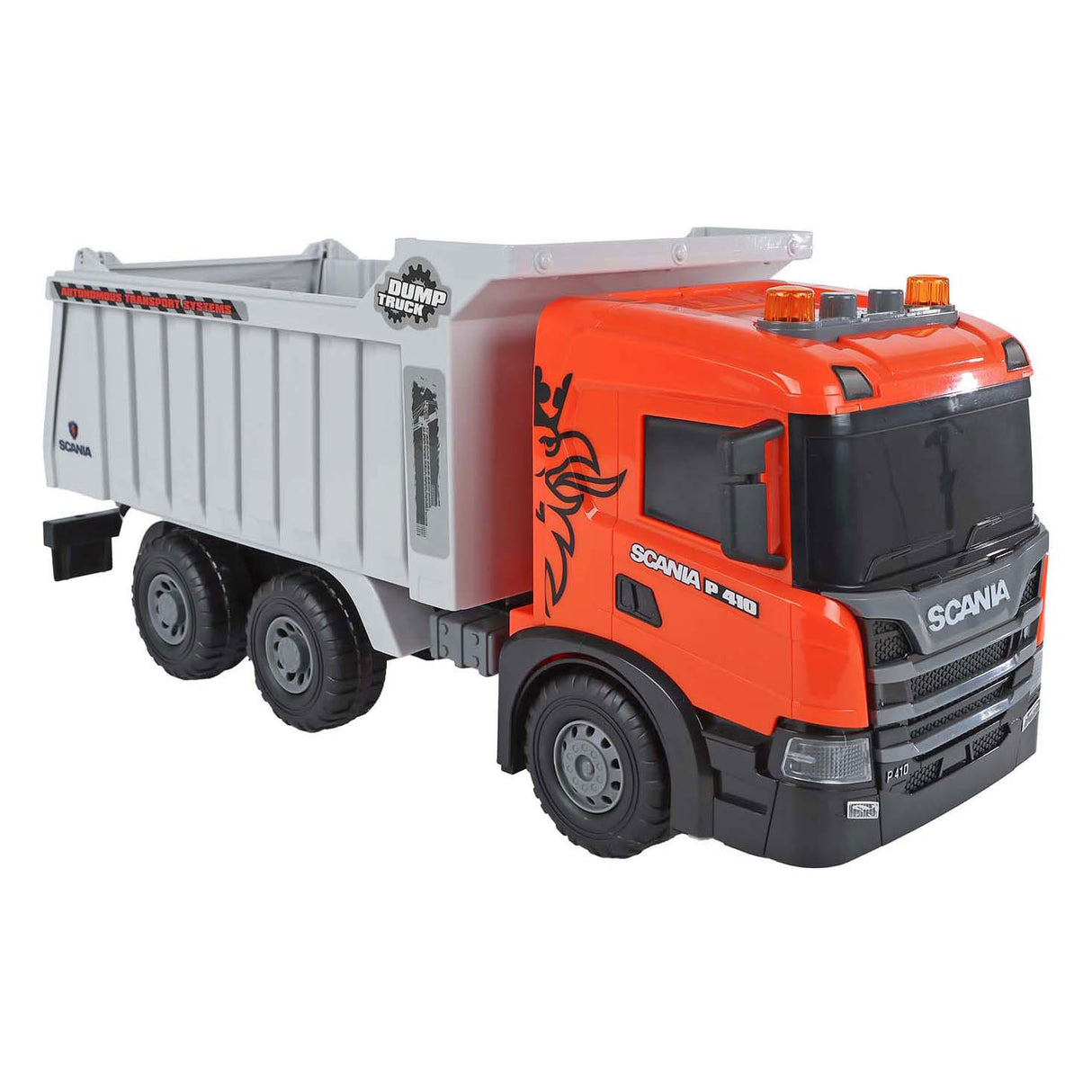 2 paleidimų Scania sunkvežimių savivarčių sunkvežimių trintis su šviesa ir garsu