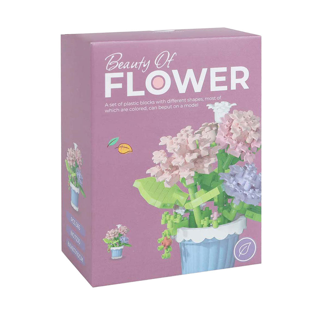 Flower building set plant in pot - 365 pcs.