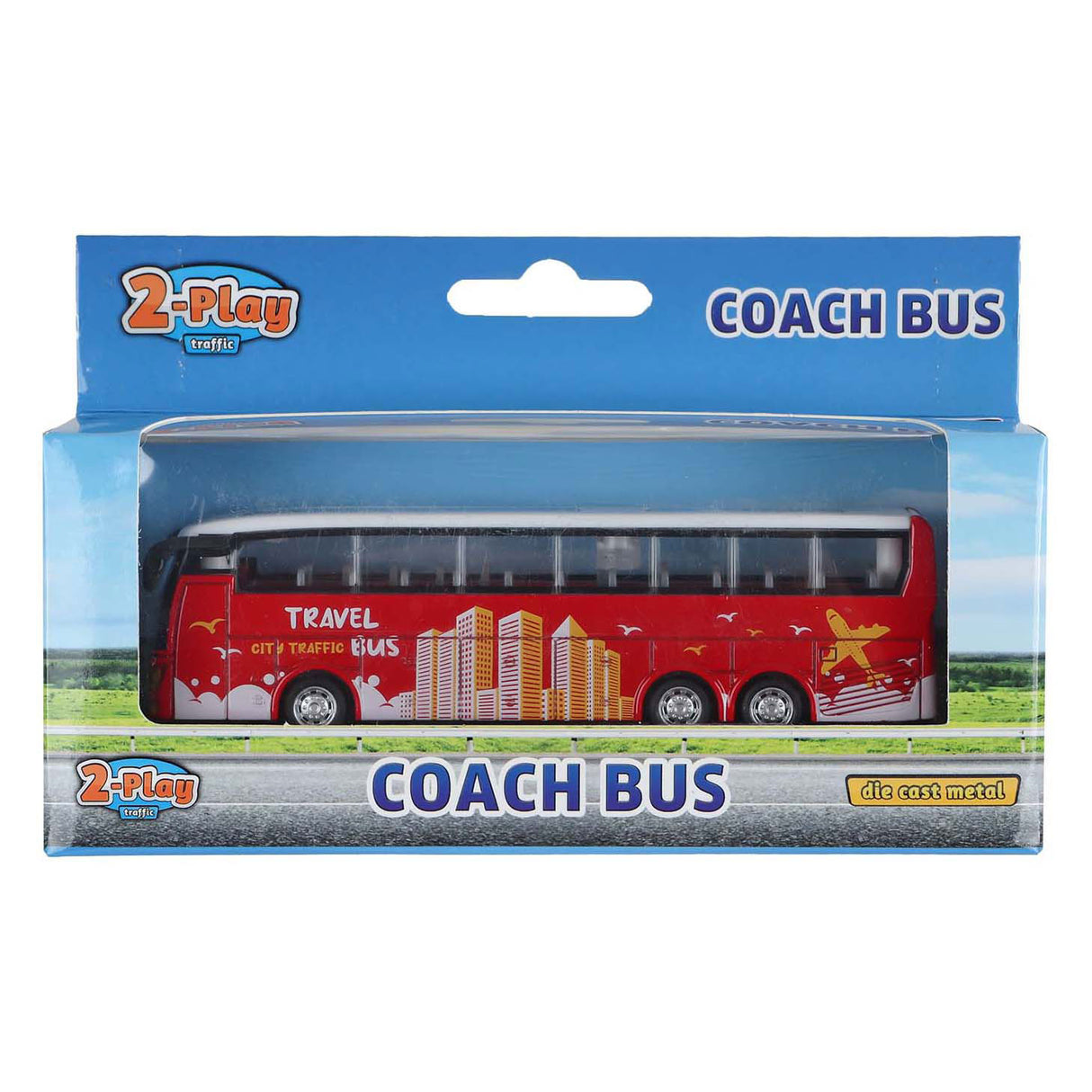 2-Spiele-Bus aus Druckguss, 12,5 cm