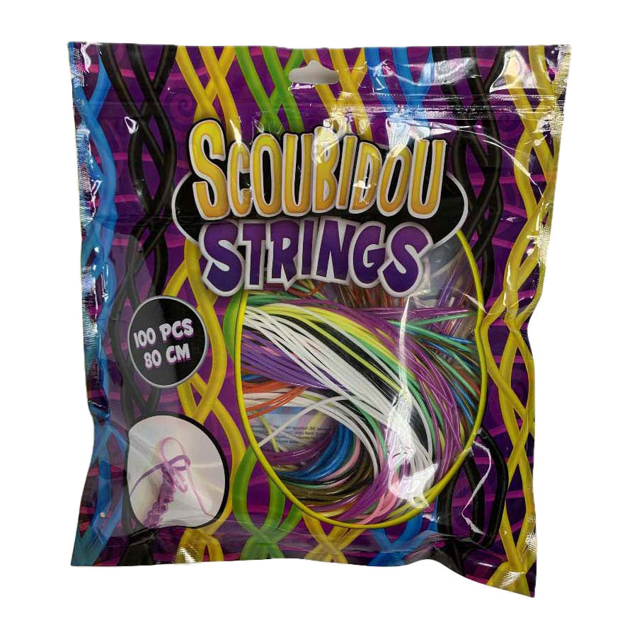 Scoubidou knotting cords 80cm, 100 pcs.