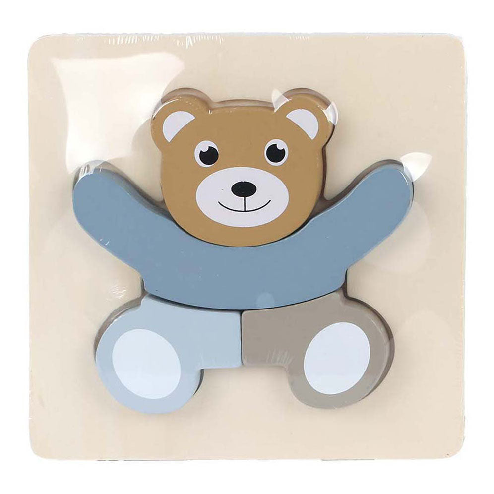 Großer Baum Puzzle Holztiere FSC, 5 Teile.