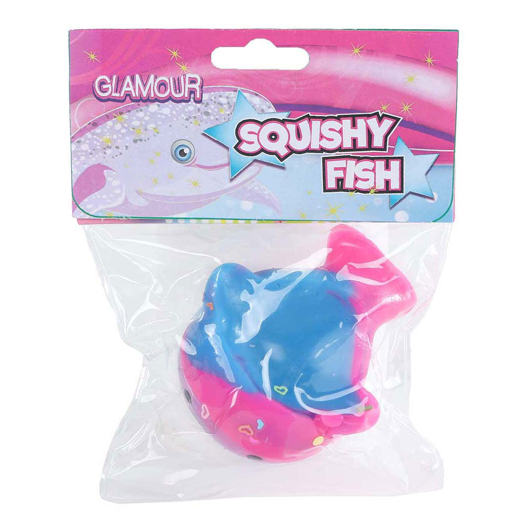 Glamour squishy whale with glitter