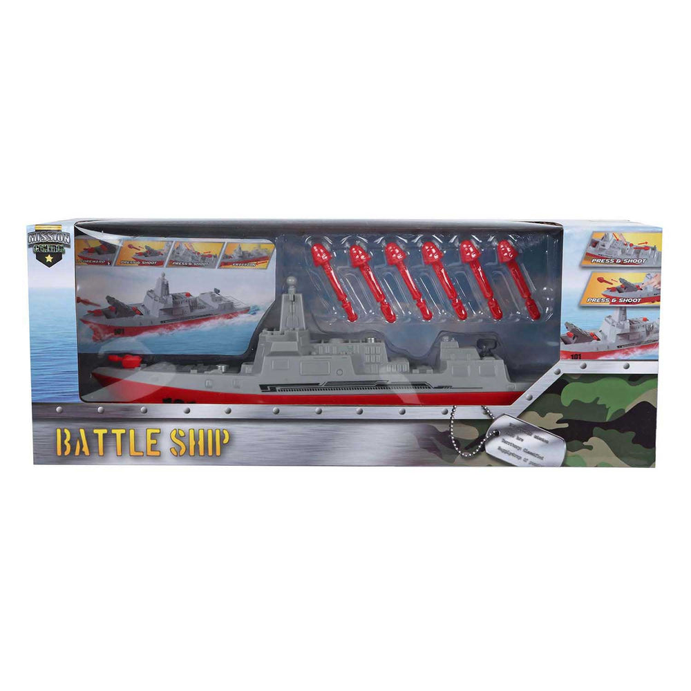 Mission control naval ship with shooting function, 24cm