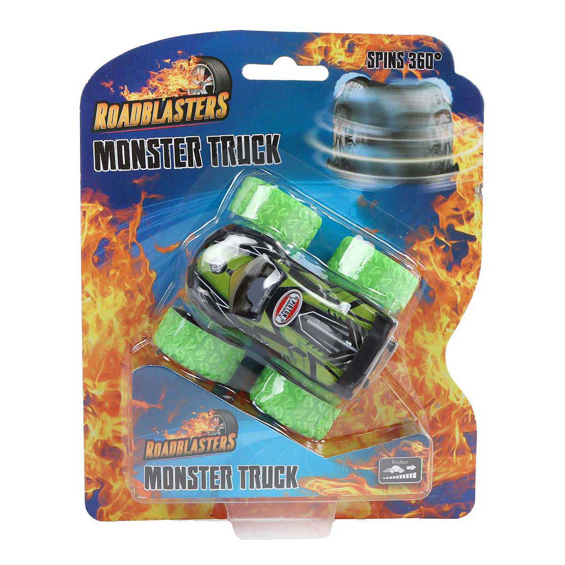 Roadblasters bigfoot spinning car die-cast friction